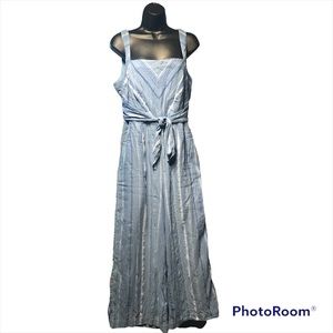 Anthropologie Linen Jumpsuit